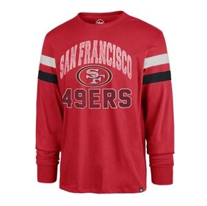 Men's San Francisco 49ers '47 Scarlet Irving Long Sleeve T-Shirt NWT Size: L